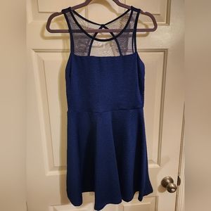 Poof Couture dress with mesh cutouts